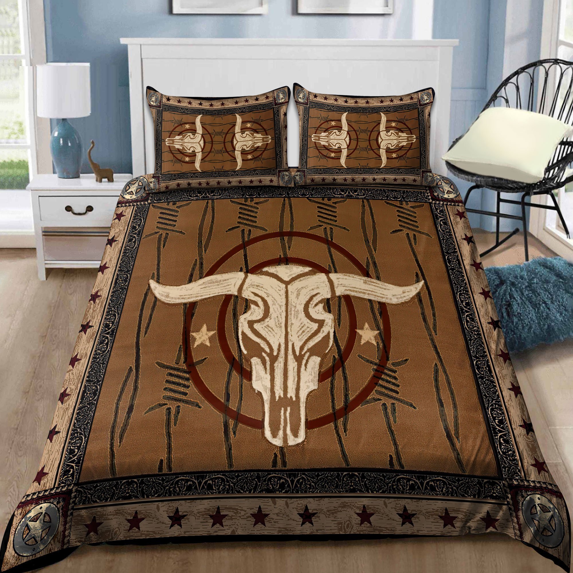 Bull Riding Bedding Set Skull – Tycloset™