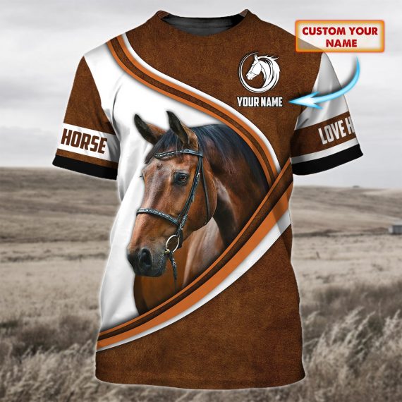 Love Horse Personalized All Over Print Unisex Tshirt – Tycloset™